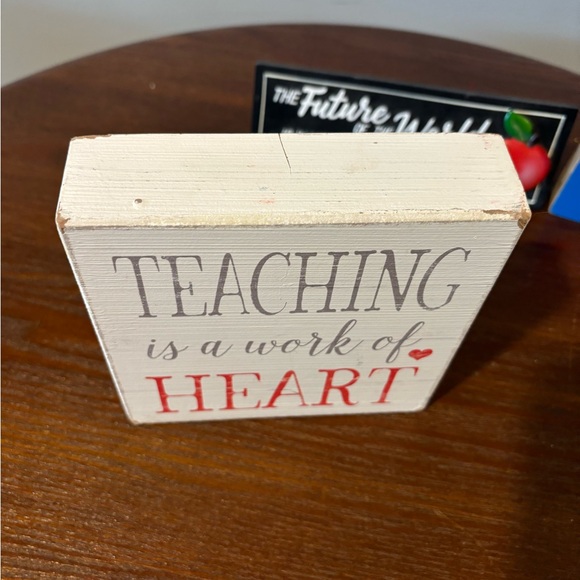 Teachers New Classroom Decor - Teaching is a Work of Heart 5 Piece Set - Picture 8 of 15